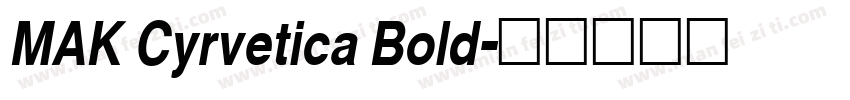 MAK Cyrvetica Bold字体转换